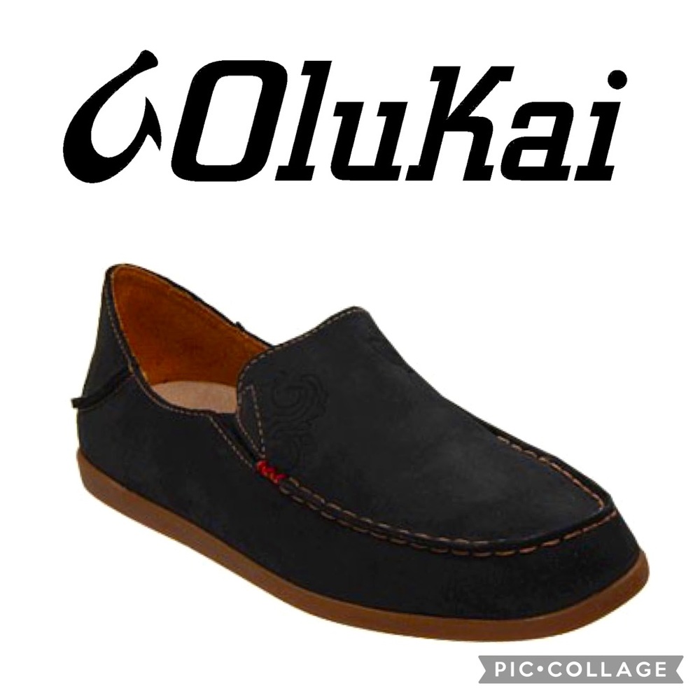 Olukai Nohea Nubuck Slip On Shoes 🤩